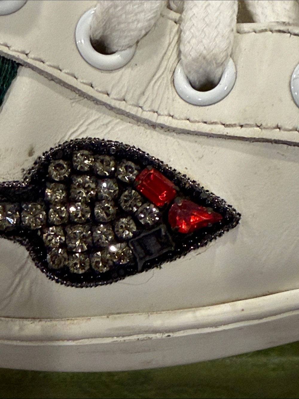 GUCCI ACE Arrow Embroidered Sneakers Women’s 38.5 US Size 8.5 Shoes - Picture 9 of 16